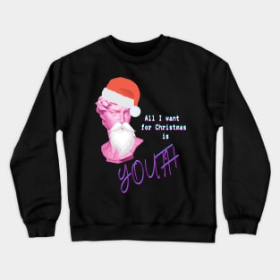 all i want for christmas is vaporwave Crewneck Sweatshirt